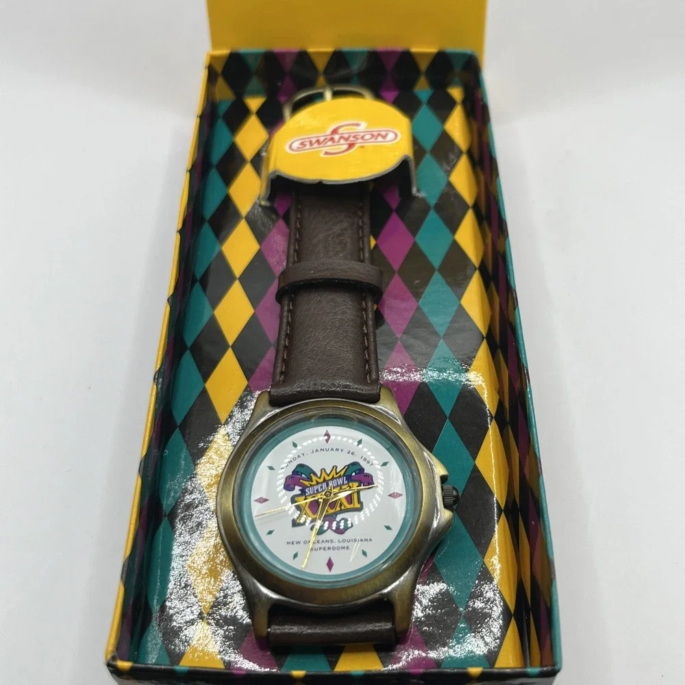 1997 SUPER BOWL XXXI Watch From Swanson Foods NIB- Working with‎ New Battery